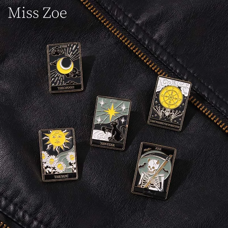 

Wizard Punk Diablo Series Enamel Pins Custom Stars Skeleton Brooches Lapel Badge Bag Gothic Jewelry Gift For Kids Wholesale