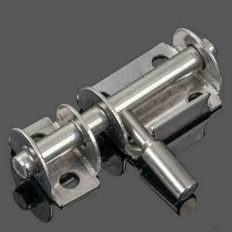 

Stainless Steel Door Latch Lock Rust proof Safety Silver Wooden Hardware