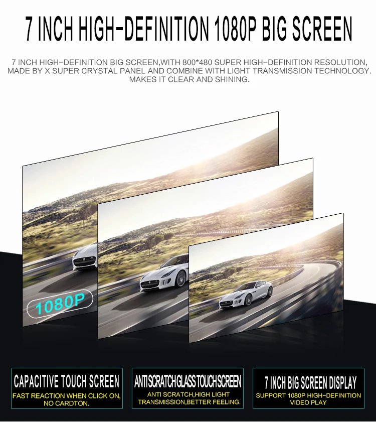 Автомагнитола на Android с GPS навигацией 7 '' Bluetooth USB SD 1 Din сенсорный мультимедийный