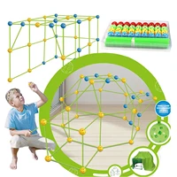 castles tunnels kids tent play construction fort building kit toy diy fortress outdoor sports games toys for children gift
