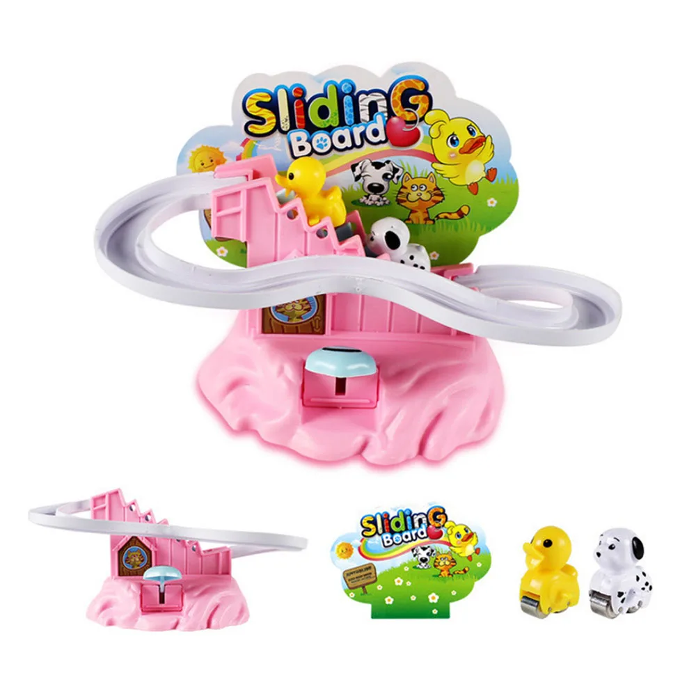 Для малышей и детей постарше животных подняться Лестницы поворотный слайд трек