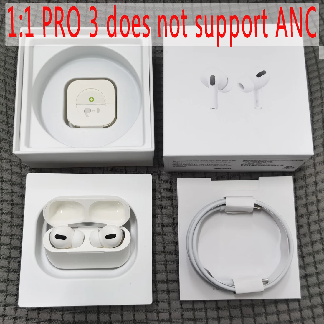 1:1 pro 2 3 4 Wireless Bluetooth Earphone Headphone with Positioning +Name Change+Wireless charging+Smart Sensor+ANC | Электроника