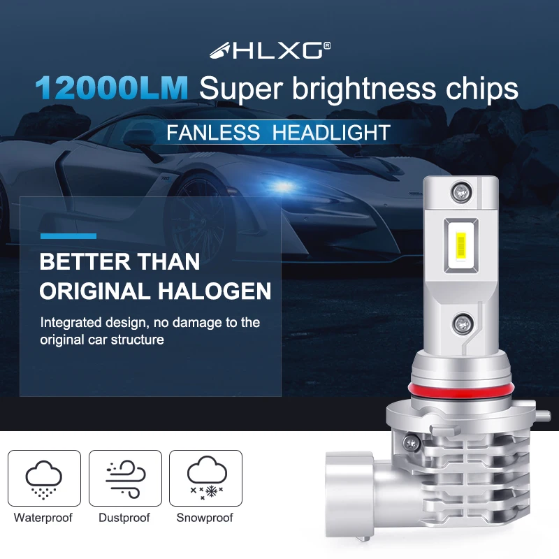 2 шт. светодиодные противотуманные лампы HIR2 9012 лм|Передние LED-фары для авто| |