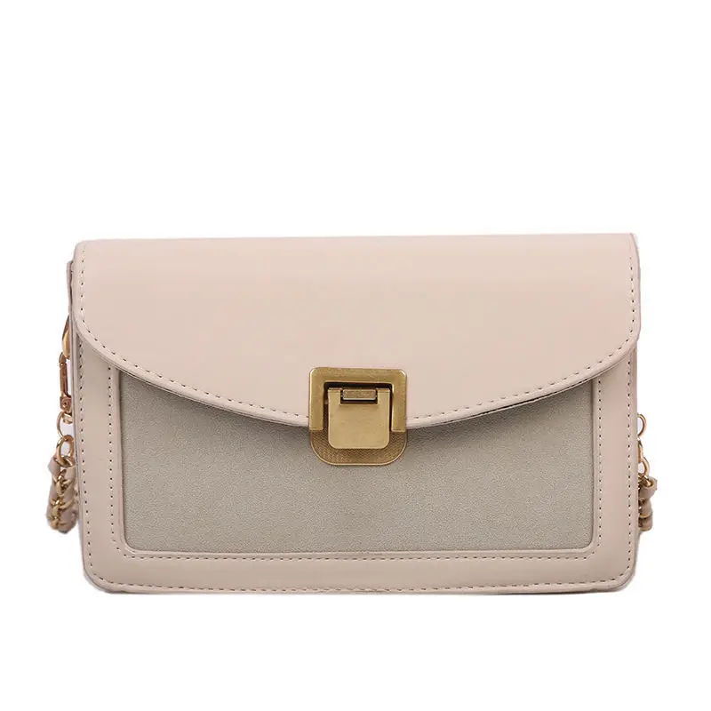 

Handbag Shoulder Bags Crossbody Bags for Women Purse Fashion 2021 New Luxury Bag PU Leather Retro Chain Solid Color All-match