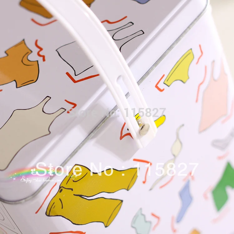 Дизайн стиральной машины Железный чехол для хранения с пластиковой ручкой