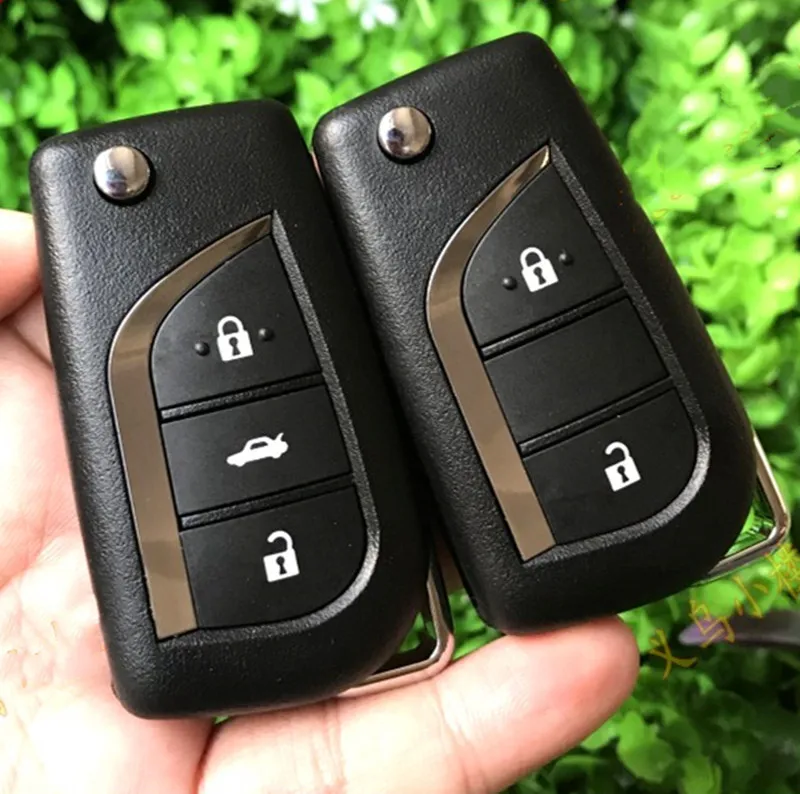 2/3 кнопочный раскладной корпус для дистанционного ключа Toyota 2014 Levin Camry Reiz Highlander