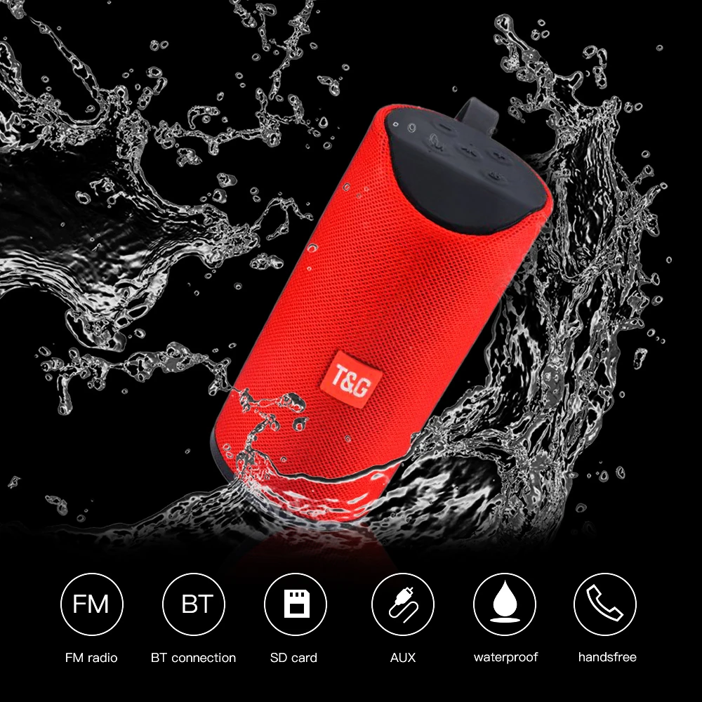 Портативная bluetooth Колонка TG113 Беспроводная мини мощностью 10 Вт с поддержкой FM USB TF