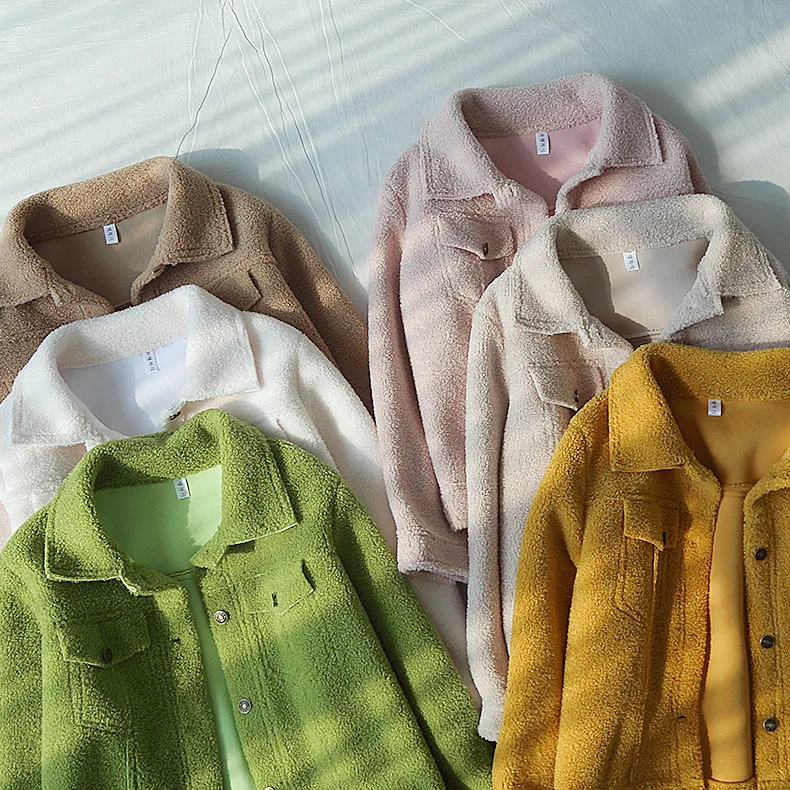 Зима осень модные трендовые дизайнерские короткие куртки из овечьей шерсти с