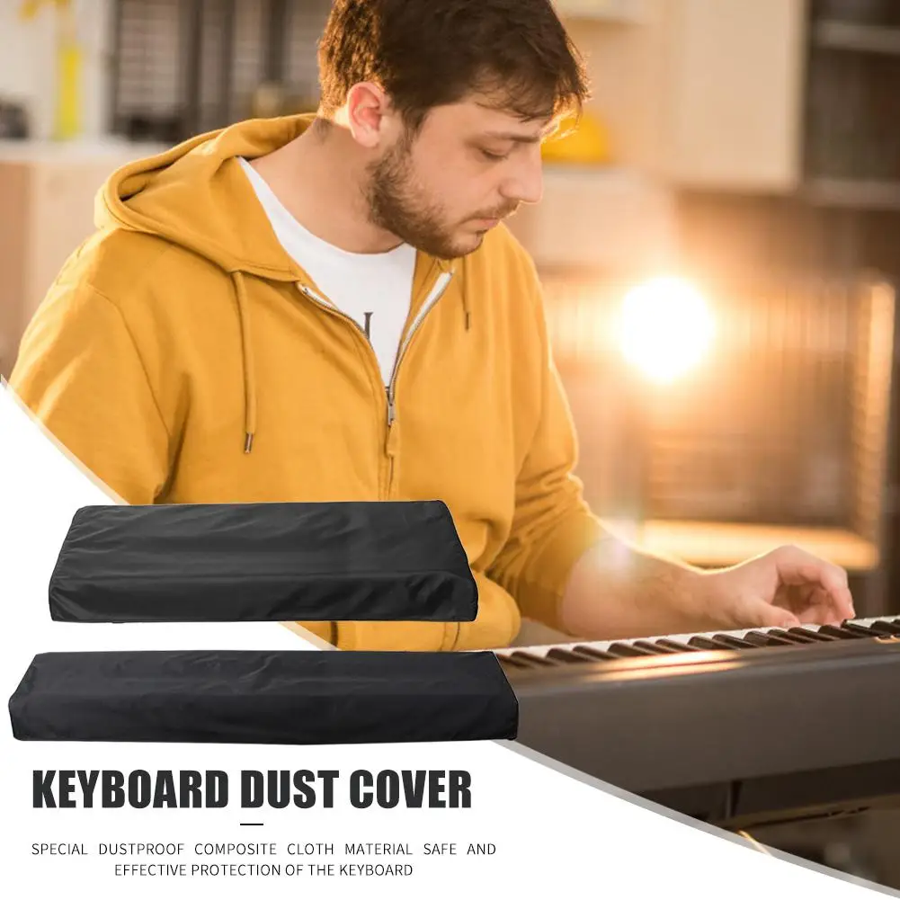 61/88 Key Electronic Digital Piano Cover Dustproof Foldable Keyboard Black Instruments Parts & Accessories |