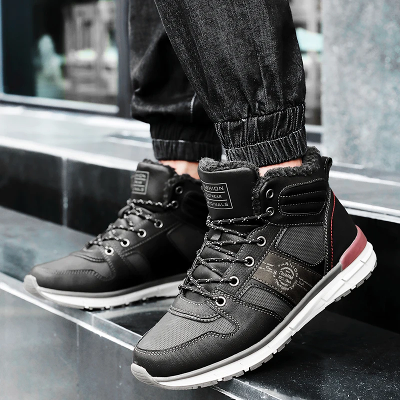 

Обувь для активного отдыха TANTU, водонепроницаемая обувь с высоким вырезом, Флисовая теплая зимняя обувь для охоты, обувь для кемпинга, неско...