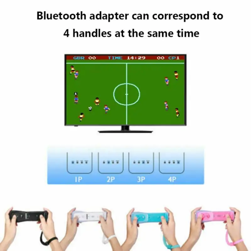 Беспроводной геймпад 2 в 1 игровой контроллер со встроенным Motion Plus джойстик для