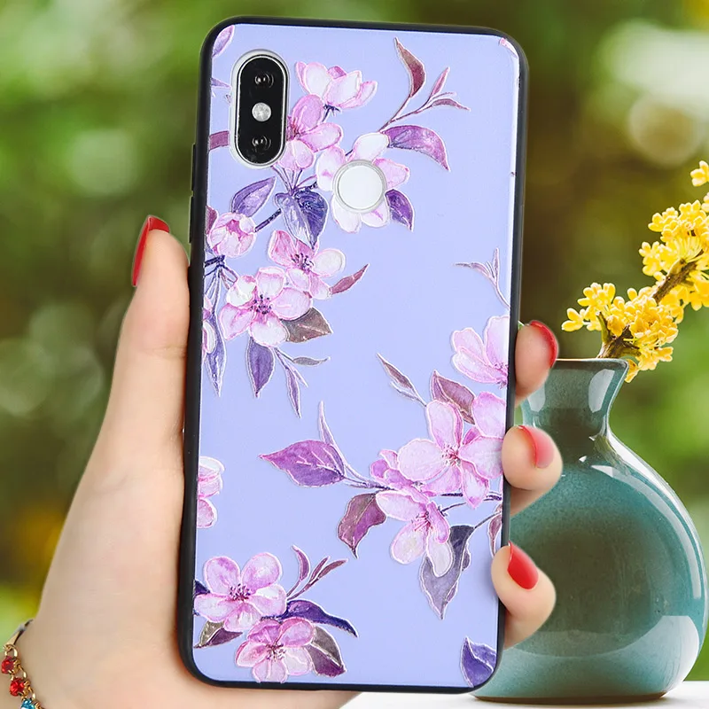 Чехол Red mi Note 5 A Prime с 3D цветком для Xiao 5A Plus черный чехол Xiomi A2 Lite 8 SE из ТПУ |