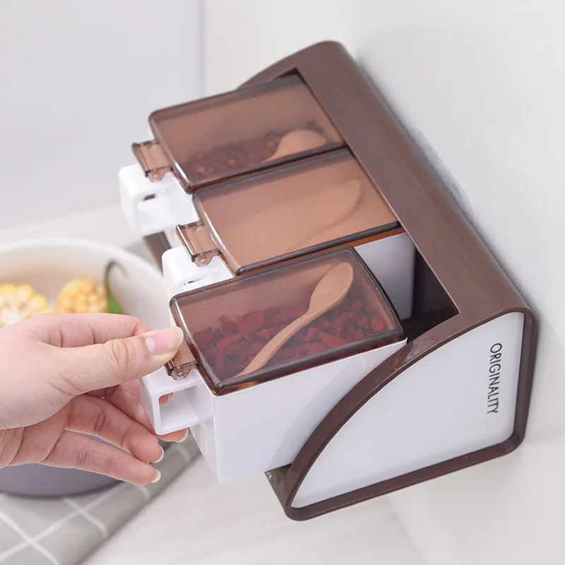 Пластиковый ящик для хранения кухонная стойка полка уборки настенная подвесная