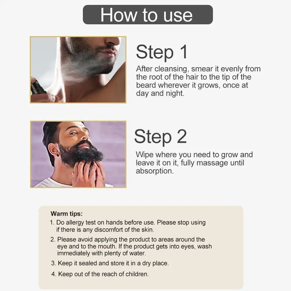 

Natural Beard Growth Oil, Beard Care Essential Oil, And Beard Beard Beard Thick Care Softener, Gentle Care Organic Nourishm R9R5