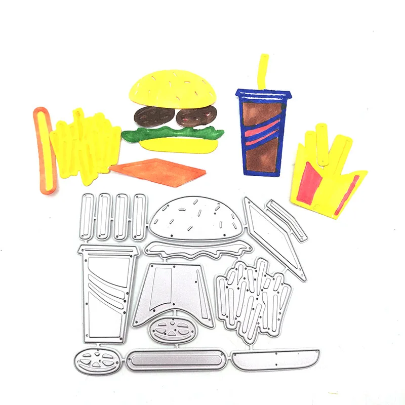 

Julyarts French Fries Dies Scrapbooking Nouveau Arrivage 2021 Mold Stencil Thankful Metal Cutting Dies Embossing Scrapbooking