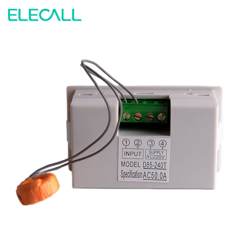 

D85-240T AC 50A LCD Digital Display Current Meter High Precision Ammeter With Blue Back Light