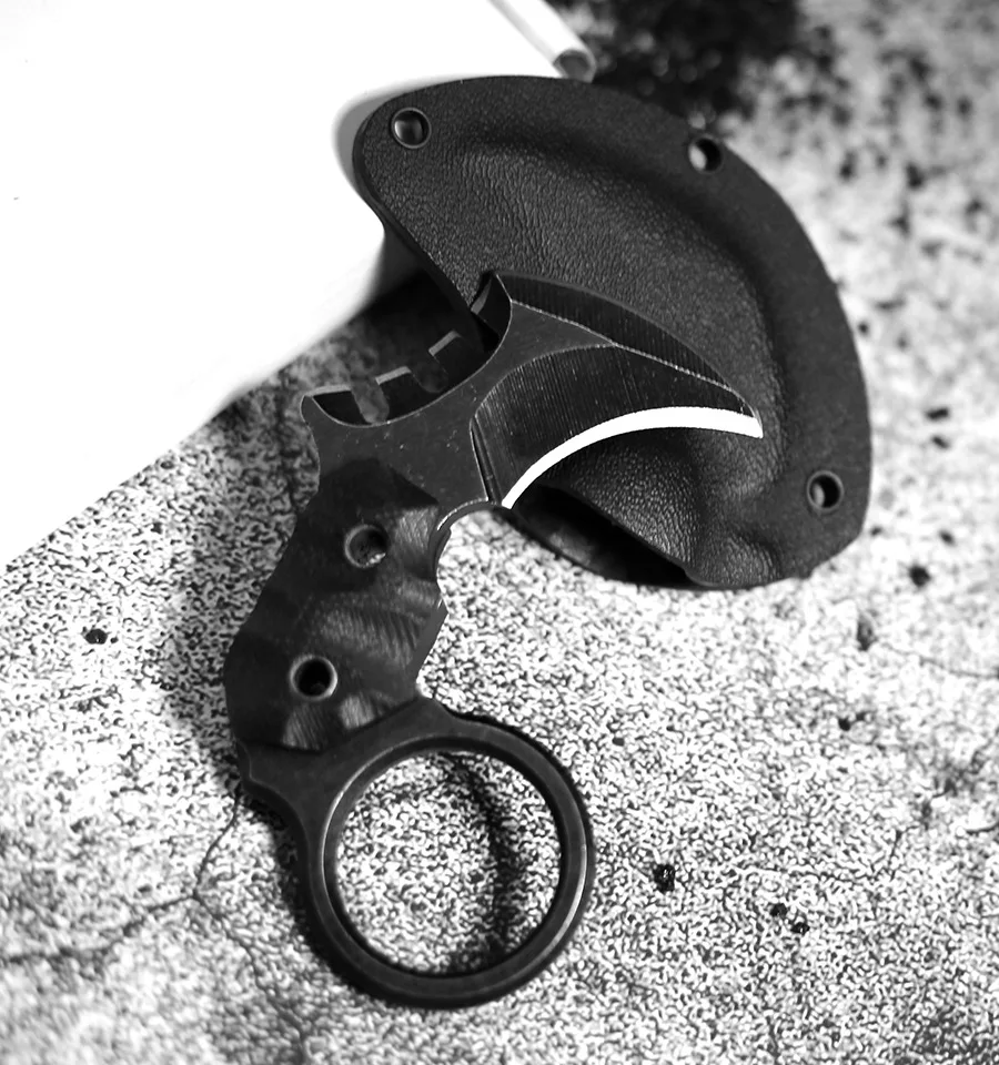 Мини EDC небольшой зажим челюсти Karambit Открытый выживания тренировочный