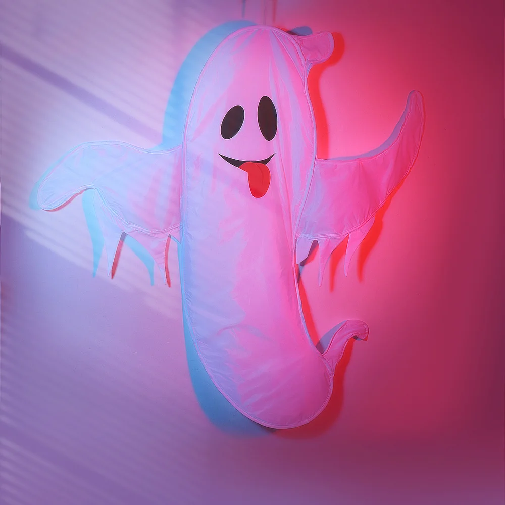 

UNOMOR Hanging Ghost Home Garden Yard Bar Fabric Decorations Party Supplies Haunted House Props (White)