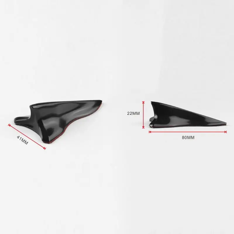 1Pcs Universal EVO-Style Pu Rear Roof Shark Fins Spoiler Fin Diffuser Vortex Generator Car Bumper | Автомобили и мотоциклы