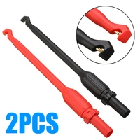 2pcs 4mm 10a automotive test lead kit power probe wire piercing clip puncture red black 16016mm instrument parts accessories