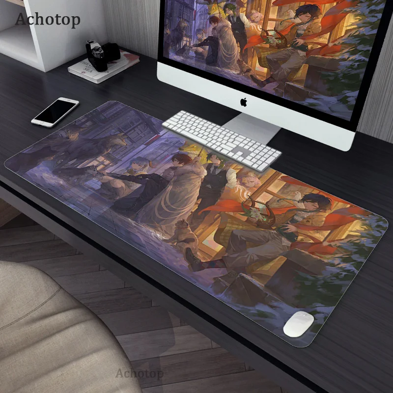 

Genshin Impact characters Rubber Pad to Mouse Game Gaming Mouse Pad PC gamer Large Deak Mat 80x30cm Animation Products Gifts Pad