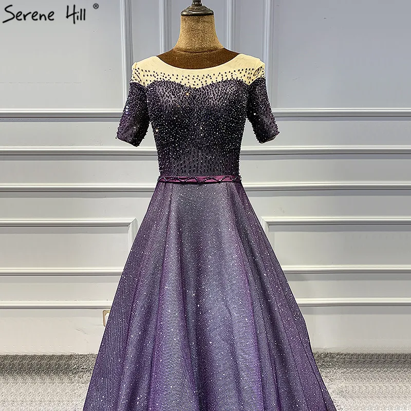 Дубай фиолетовые короткие без рукавов трапециевидные вечерние платья 2021