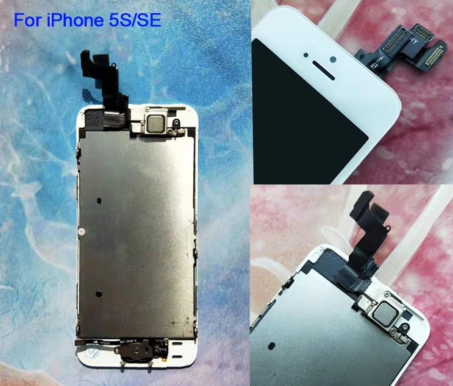 Полный ЖК-дисплей или экран в сборе для iphone 5S 6S 7 7P или для iphone 6 с кнопкой home и фронтальной камерой