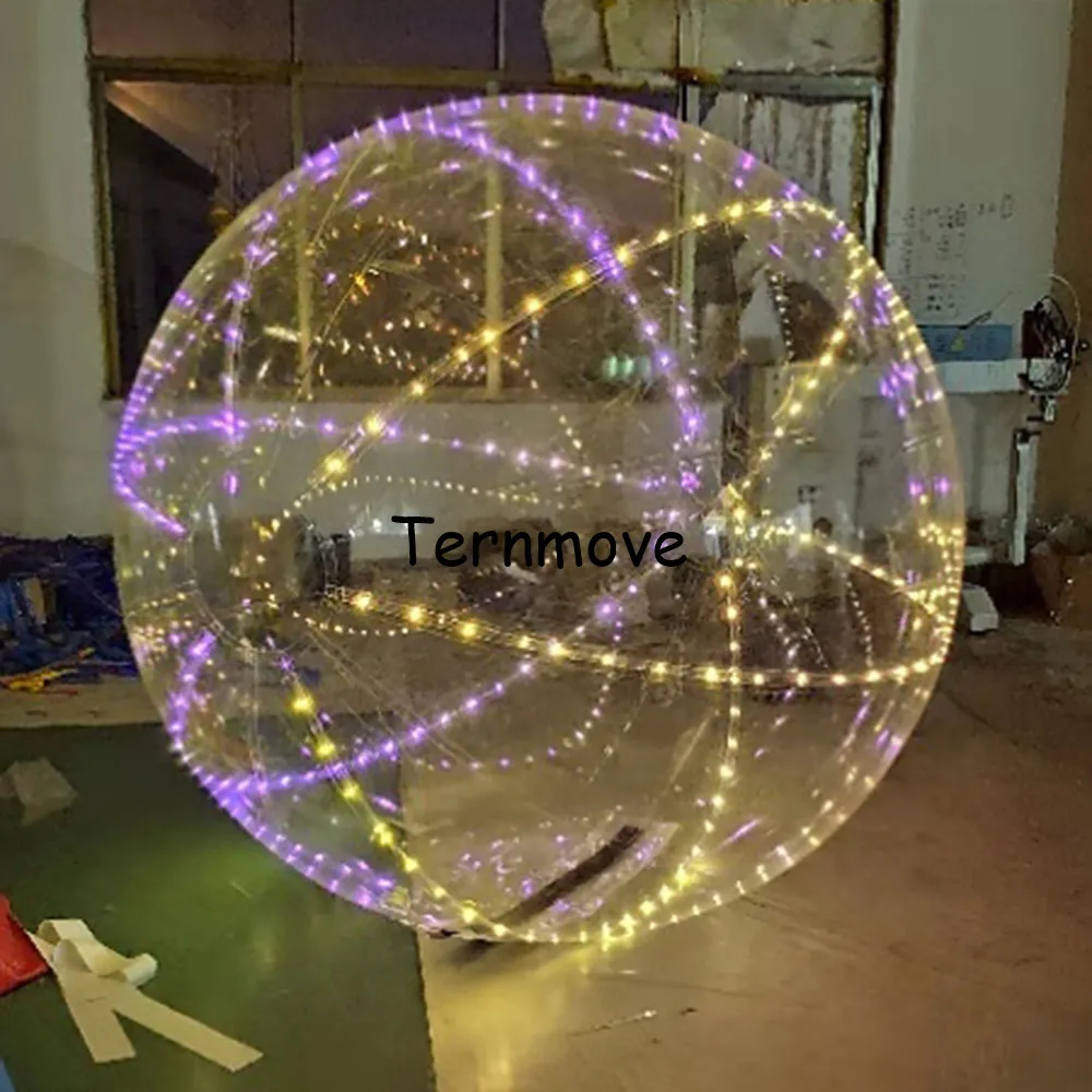 Koop Led Water Lopen Bal Water Rollende Bal Opblaasbare Verlichting Bowling Ballen Voor Game Opblaasbare Menselijke Hamster Water Voetballen