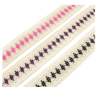 10yardspack 4 3cm double color embroidery lace ribbon national costume robe waist decoration diy wedding sewing accessories