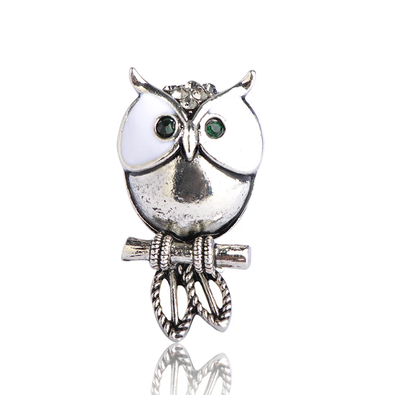 Женская/Мужская брошь Blucome в виде мини совы аксессуар для свитера шарфа с