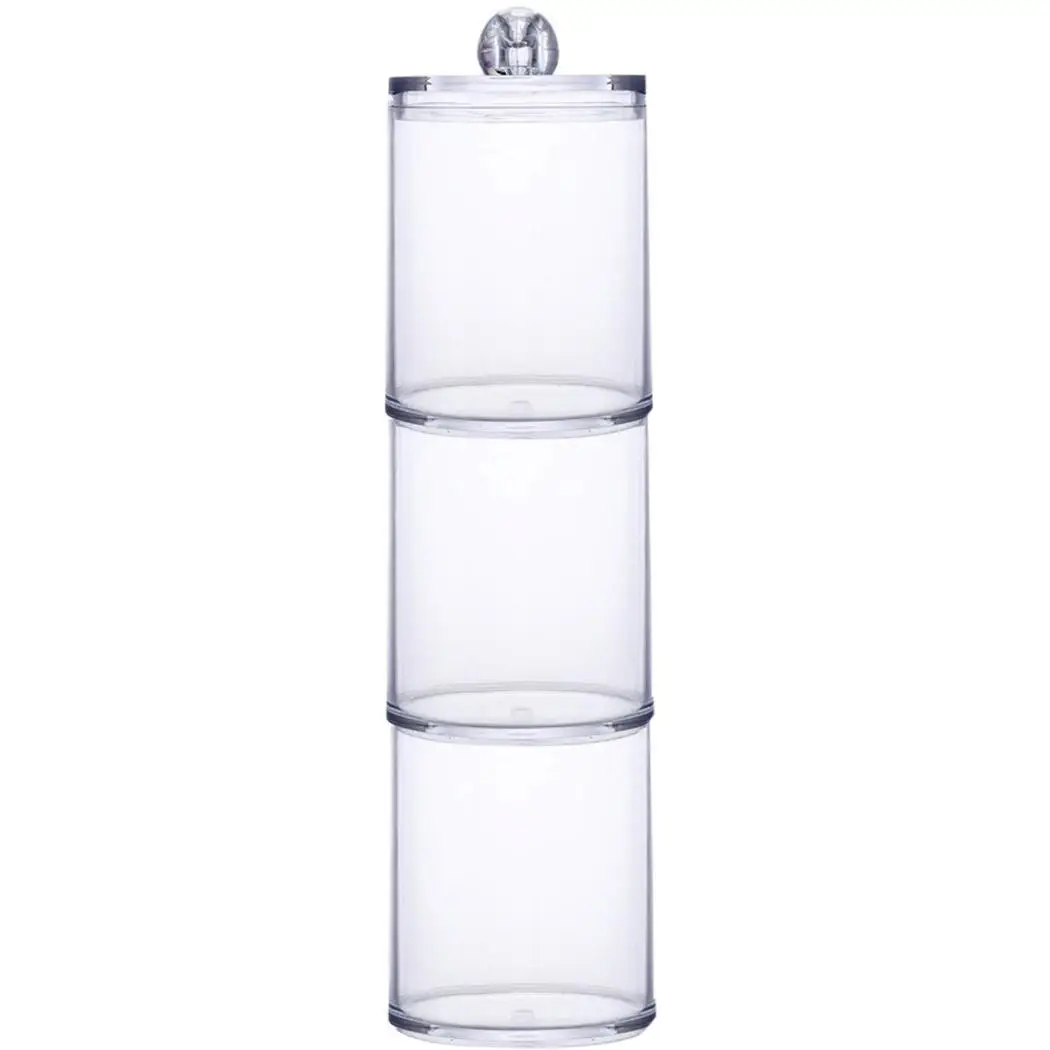 Косметический с крышкой акриловый Ватный Шарик коробка (без тампона) тампон