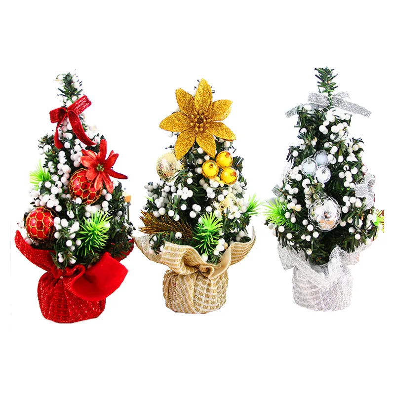 

Christmas Tree 20cm Mini Christmas Package Tree Desktop Ornament Children's Gift Christmas Tree Small Ornament