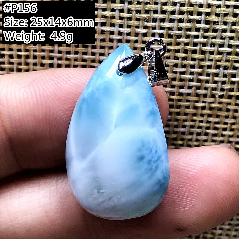 Натуральный Синий Ларимар кулон для женщин и мужчин подарок на день рождения