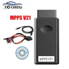 Новый сканер для настройки микросхем Ecu MPPS V21 MAIN + TRICORE + MULTIBOOT с разрывным тросом Tricore MPPS 21 охватывает ряд контроллеров