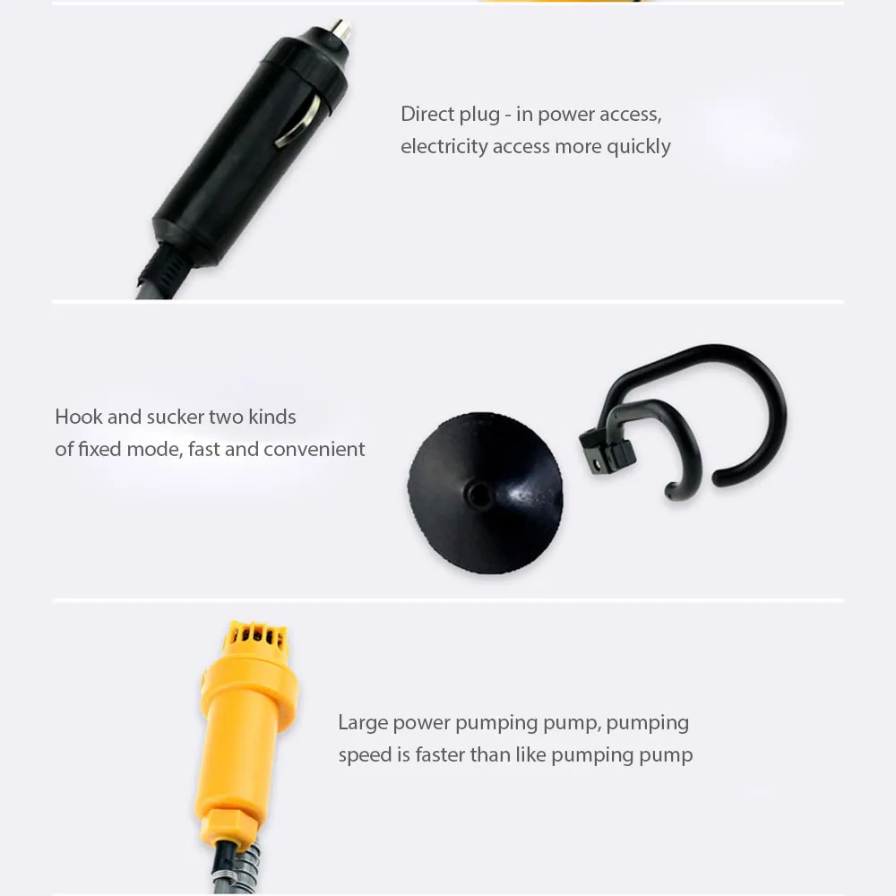 Походный душ 12 В Электрический уличный набор для душа портативная путешествий