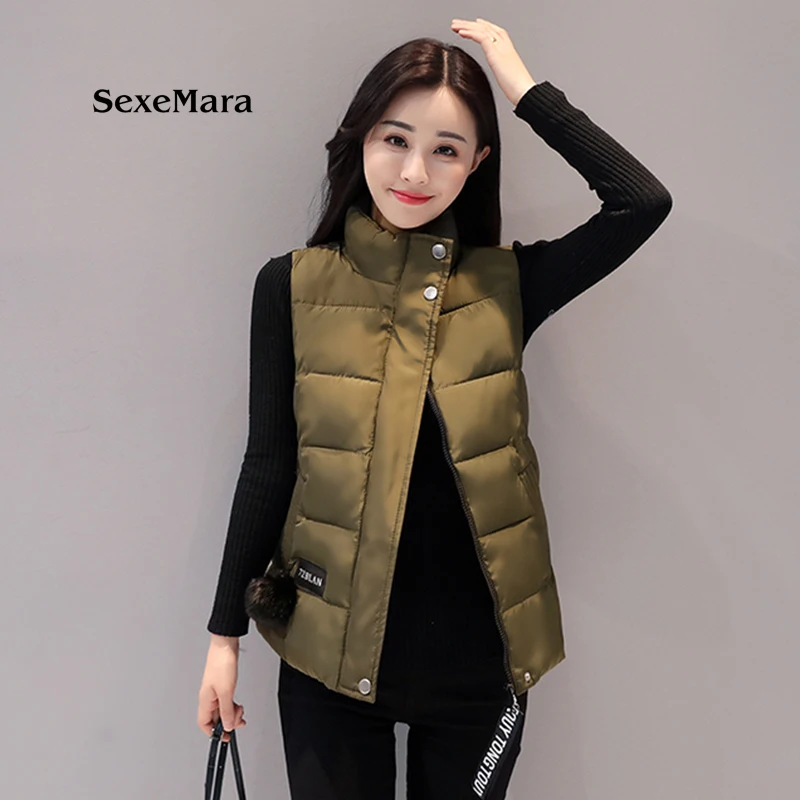 Новинка 2017 теплый хлопковый жилет хит продаж Женский Повседневный casaco feminino милый