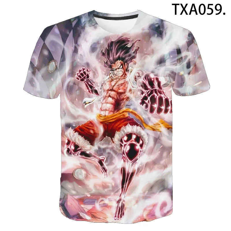 

Summer Anime One Piece 3D Printed T Shirt Short Sleeve Men Women Children Casual Streetwear Boy Girl Kids Fashion Cotton Tops