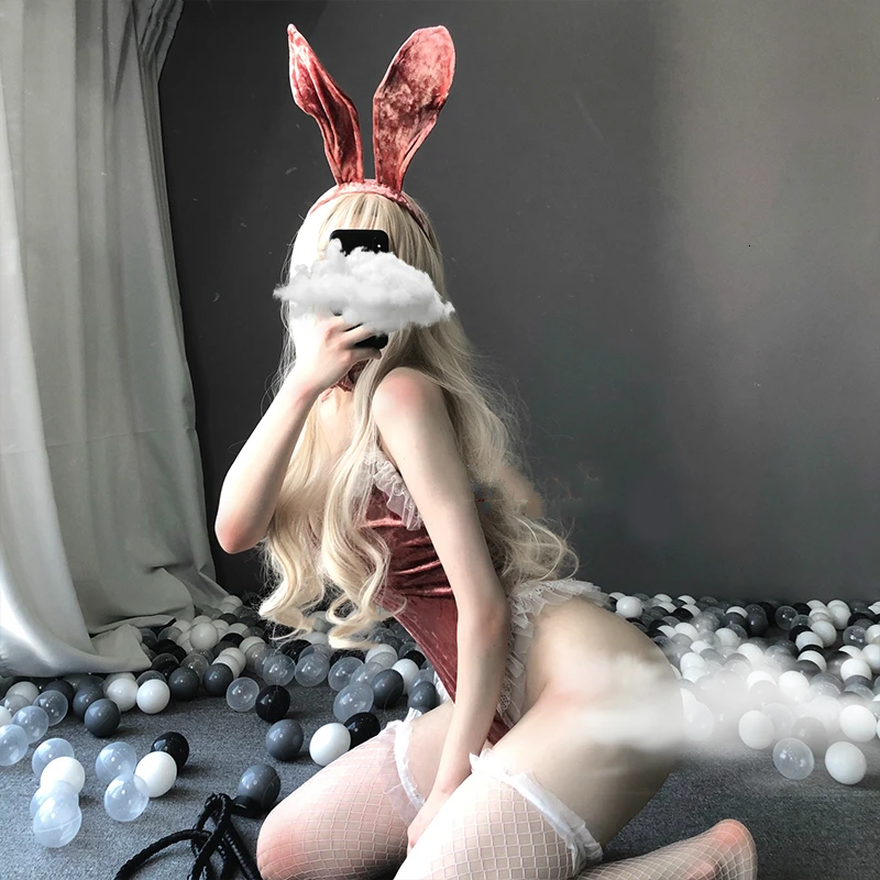 

Sexy Peluche Rabbit Girl Cosplay Babydoll Role-playing Erotic Uniform Porno Lingerie Bunny Costumes Clubwear Party Wear Bodysuit