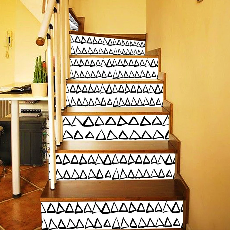 Милая Геометрическая наклейка &quotЛестница&quot 6 шт. набор шагов Декор