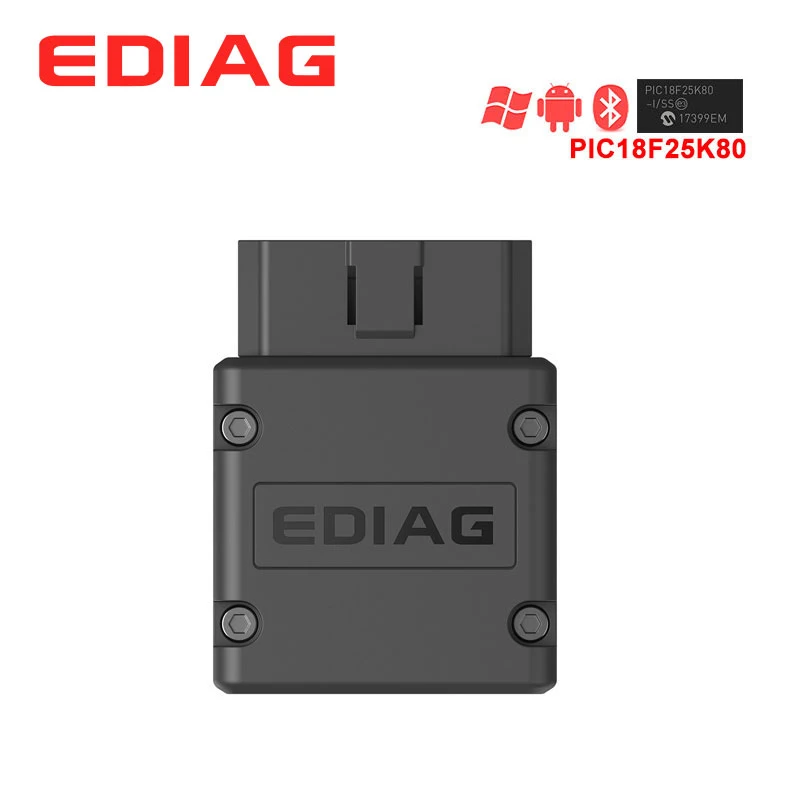 

Диагностический сканер EDIAG P02 ELM327, совместимый с Bluetooth V1.5 PIC18f25k80, elm 327 для OBDII OBD2, автомобиля, android Torque icar2