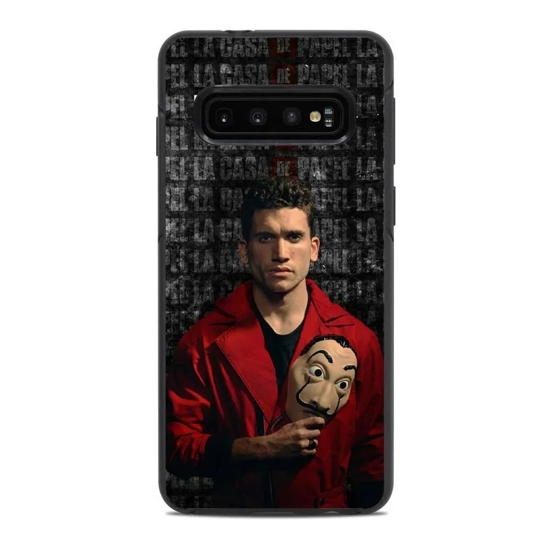

La Casa De Papel Money Heist black silicone TPU Phone Case cover Shell For SamsungNOTE9 S10LITE S9 S8 S9PIUS 2018A8 A6 NOTE8