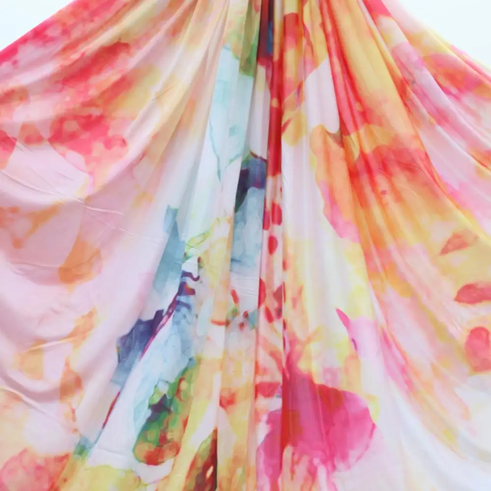 Домашний гамак для йоги качающийся 5 м ткань сплошной цвет антигравитационный