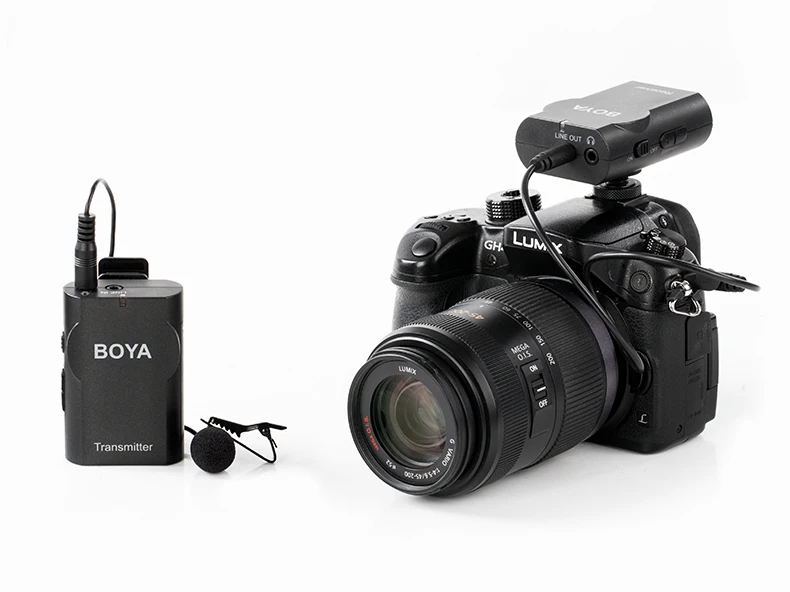Boya BY-WM4 Pro/BY-WM4 Mark II беспроводные ПЕТЛИЧНЫЕ Микрофон Студийный конденсаторный лацкан микрофон для интервью для iPhone Canon камеры Nikon