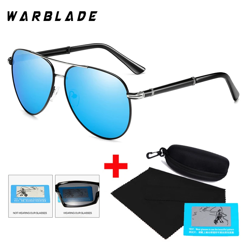 Солнцезащитные очки-авиаторы WarBLade мужские в классической оправе из сплава с