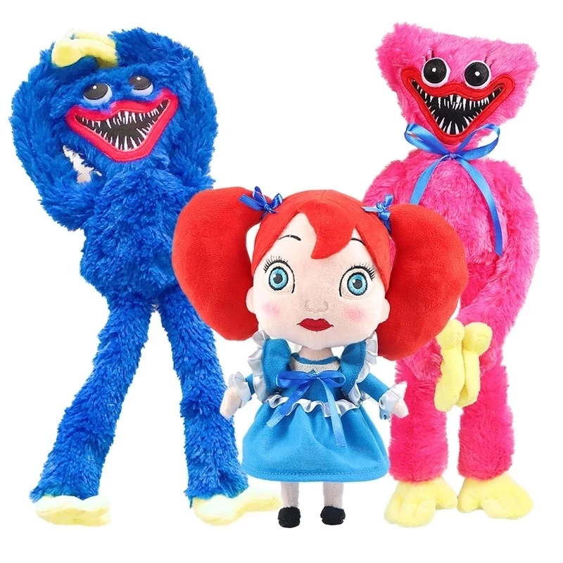 

40cm Poppy Playtime Game Toy Cute Huggy Wuggy Character Plush Doll Hot Scary Toy Peluche Animal Toys for Kids Christmas Gifts