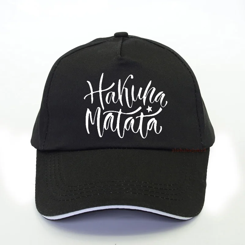Бейсболка Hakuna Matata с принтом сердца для женщин 100% хлопок повседневная забавная