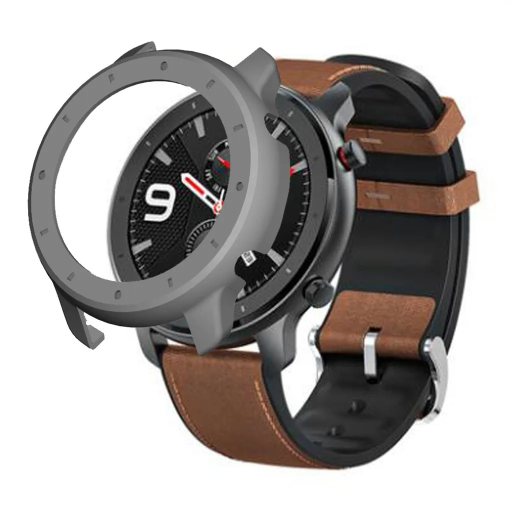 Жесткий защитный чехол из поликарбоната для Xiaomi Huami Amazfit GTR 47 мм, умные часы, цветная рамка из поликарбоната, полное покрытие, запасная защитная оболочка