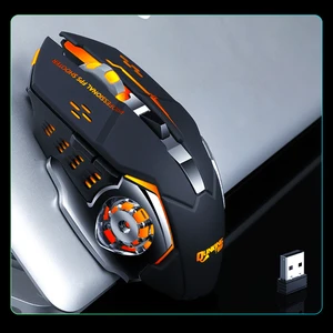 3200dpi adjustable wireless optical gaming mouse cool pro gamer gaming mouse led computer mice usb receiver mouse for laptop pc free global shipping