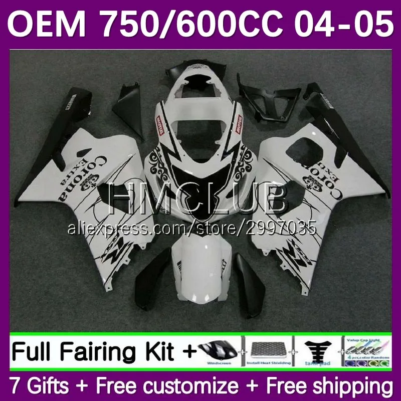 

Инъекция OEM для SUZUKI GSXR 750 600 CC 600CC GSXR-600 K4 12No.20 GSXR750 GSXR600 2004 2005 GSXR-750 04 05 обтекатель с черным пламенем