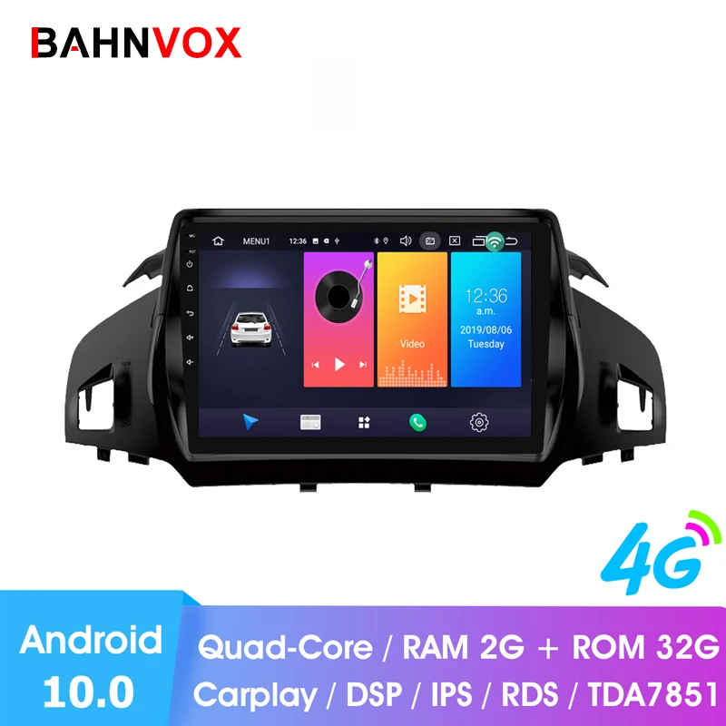 Автомобильный dvd плеер RAM2G магнитола 9 дюймов на android 10 0 с gps для Ford kuga escape C max 2013